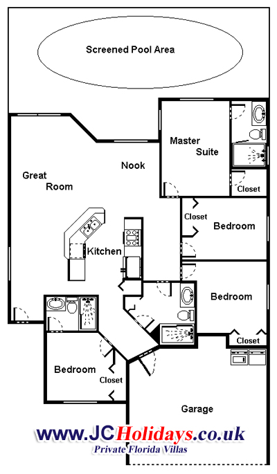 JCHolidays Florida Floor Map