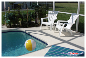 JCHolidays Flroida Villa - South Facing Pool with oversized deck